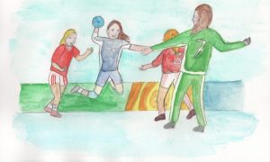 „Wenn Du spuckst, bekommst Du die blaue Karte!“